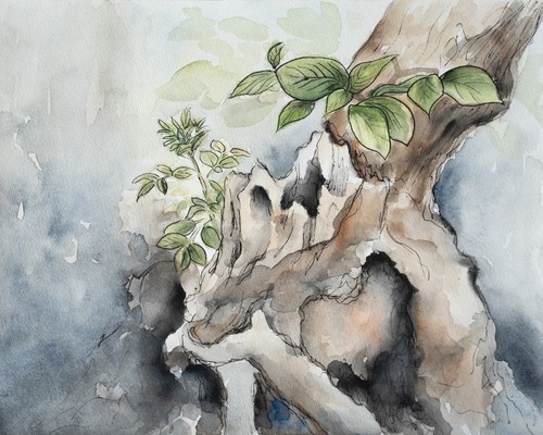 Original aquarell gemälde - original, gemälde-