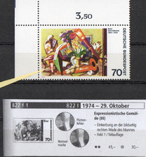 Abart/Plattenfehler BRD 822 f