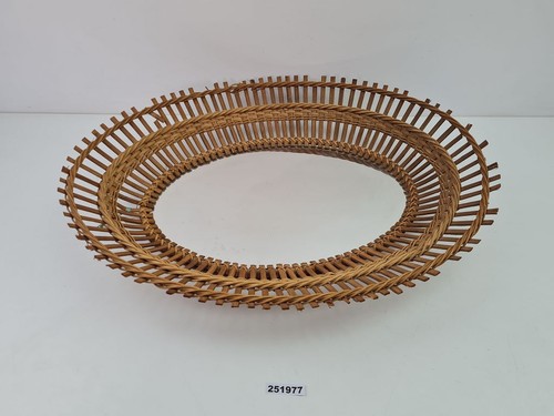 Wandspiegel korb holz - wandspiegel,