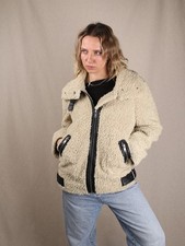 Zara Aviator Jacke Creme M
