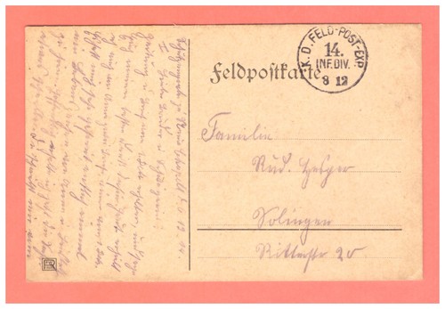 Feldpostkarte weltkrieg nach - 1.weltkrieg,