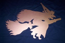Kupfer Motiv, Hexe, Wetterfahne, Wetterhahn, Deko, Geschenk, selber bauen