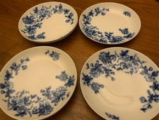 ~ Krautheim Selb Bavaria ~ 6 Suppenteller ~ blaue Blumen ~