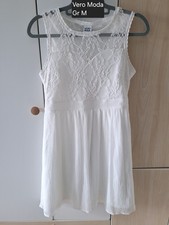 Spitzenkleid Schick Weiß