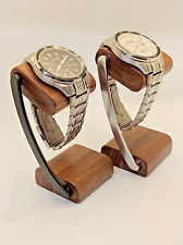 Nussbaum Uhrenhalter Uhrenständer Uhrenaufsteller  Schmuckständer