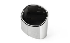 1x Premium Endrohr Chrom Oval Auspuff in Original Qualität für viele Fahrzeuge