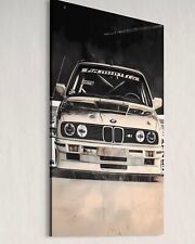 Rennauto Leinwand Bild 3er M3 Farbig Wagen Kunst Autos Motor Sport Vintage Car