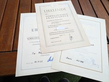 MfS Urkunden  Vorbildlicher Kraftfahrer