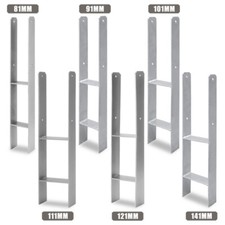 2-8x Pfostenanker H-Anker​ ​​Erdanker​ Pfostenträger ​​Stabil​ ​​81-141MM