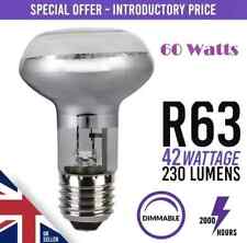 4x 42W (=60W) Halogen R63 dimmbar klar Reflektor Spotlicht Lampe ES E27 Glühbirne