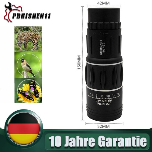 16x52 monokular fernglas - monokular,