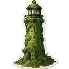 8x lighthouse 9x9 cm car