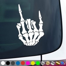 Skelett Hand Aufkleber Rock