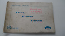 Ersatzteil-Katalog Ersatzteilliste Piaggio Mofa Ciao / Boxer / Bravo 1973