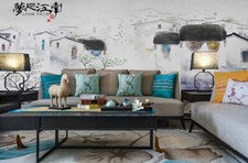 3D Tuschmalerei M297 Tapete