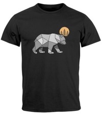 Herren T-Shirt Polygon Bär