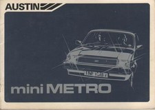 AUSTIN MORRIS MINI METRO Bedienungsanleitung 1981 Betriebsanleitung Handbuch BA