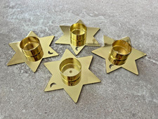 Goldene Teelichthalter Weihnachten Stern 4er