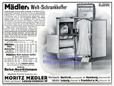 Mädler Koffer Reklame 1910