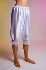 Stoff-Kniehose mit Spitze -