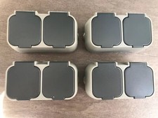 4 x 2 Fach Steckdose Aufputz