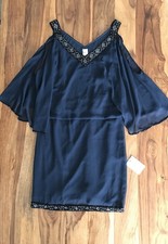 Damenkleid Abendkleid Verlobungskleid Dunkelblau Gr.34 Heine NEU