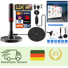 DVB-T2 Antenne mit Verstärker 5m Kabel 360° Empfang