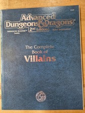D&D Advanced 2nd Ed Dungeon Master's Guide The Complete Book of Villains