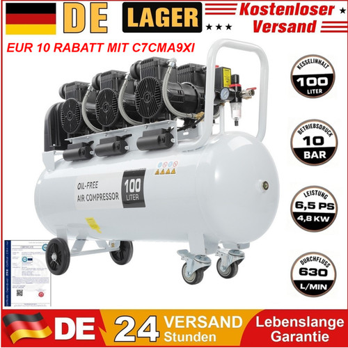 100l 230v flüsterkompressor - 100l,