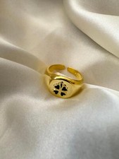 925 Sterling Silber Ring, Gold