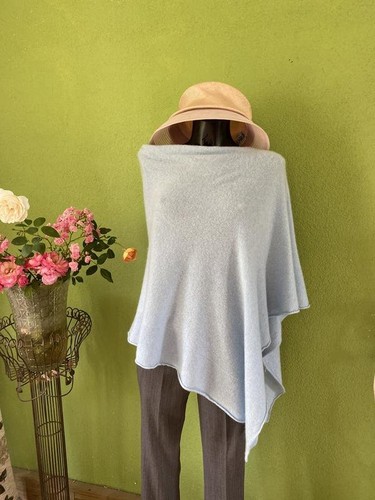 Women peter hahn poncho blue - peter,
