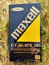 VHS Maxell 180 GX Black