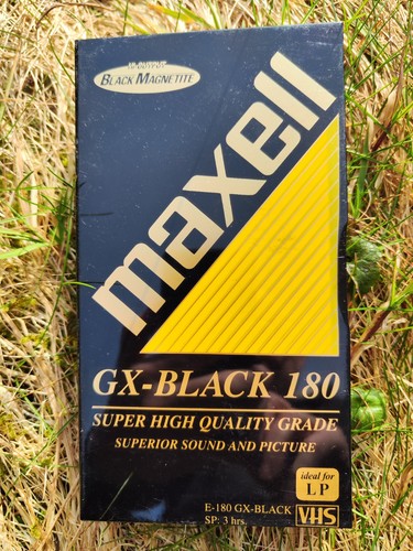 Vhs maxell 180 black - gx,