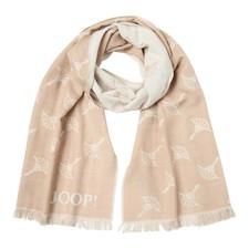 JOOP! Herren Schal - Feris, Webschal, Cornflower, Logo, Bicolor, ca. 180 x 60...