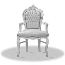 Barock stuhl weiß Esstisch modern schlicht repro look klassich style luxus