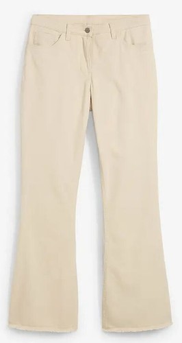 Damen bootcut hose elfenbein - bootcut,