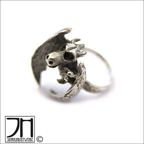 Drachen ring silber 925 - drachen,