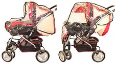 Folie Regenhaube Regenschutz Regenhülle Regenverdeck für Kinderwagen Buggy