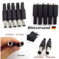 DC Steckverbinder Hohlbuchse Hohlstecker 5,5x2,1 2.5mm Adapter Netzteil Kupplung