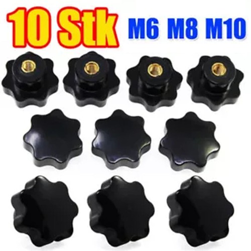 10x m10 sterngriffmutter - m6/m8/m10,