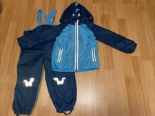 impidimpi Regenanzug Gr.98/104 Regenjacke Regenhose Blau 🦕 Dinosaur TOP Dino