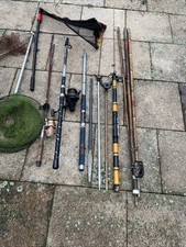 5 X Angelruten Angelzubehör  Konvolut Angeln + Antike Angel Haushaltsauflösung