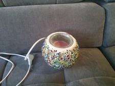 Partylite elektr.Duftlampe Glas gebraucht Voll funktionsfähig mit Meltresten