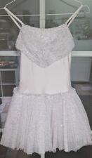 DANCERIES TÜTÜ NOELLE SKIN WEISS GR 34 4 LAGIG UNIKAT GLITZERTÜLL BÜHNENWIRKUNG