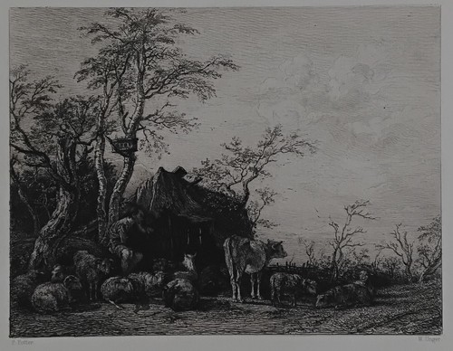 Pastorale radierung - pastorale,,