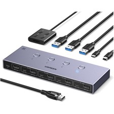 HDMI KVM Switch 4 PC 8K 60Hz