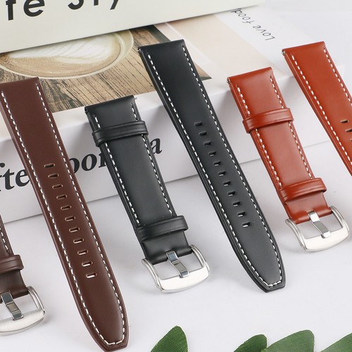 Leather watch band - watch, real