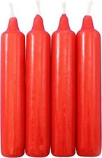 4 Adventskerzen rot oder weiß