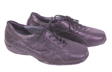 Theresia M Schnürschuhe Damen Leder Gr. 37,5 schwarz Sneaker Wechselfußbett CR89