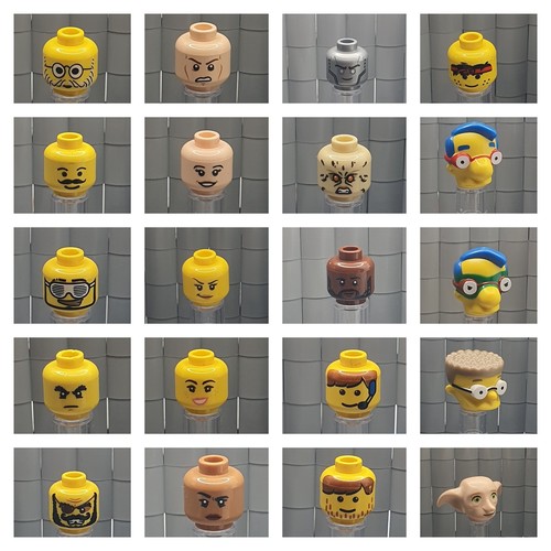 Lego kopf minifig - 1x, figur